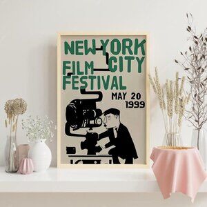 1999 NYC Film Festival Poster Vintage Movie Art